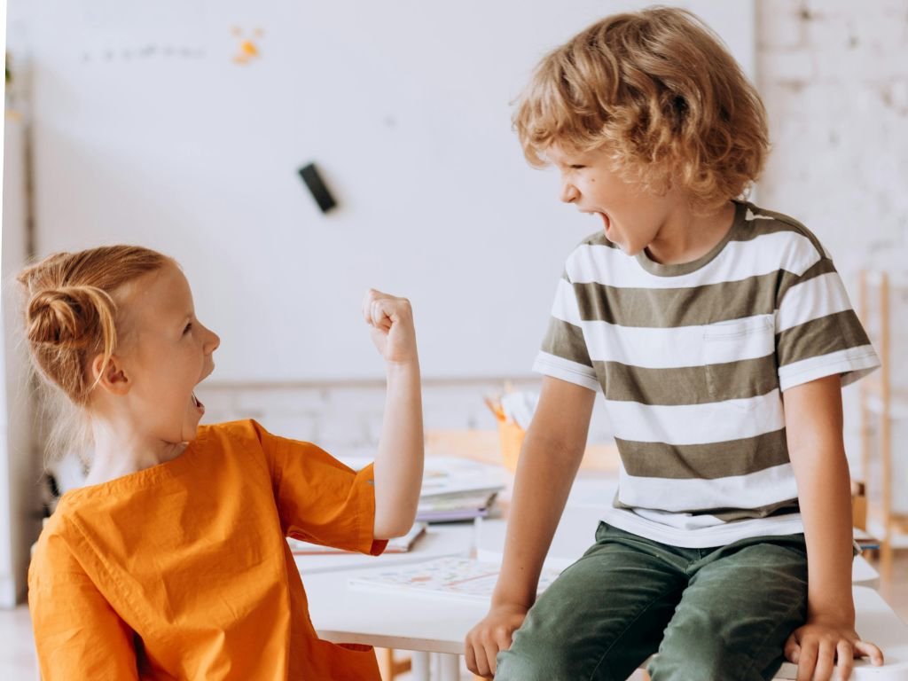 Kids Having Fun Ins The Classroom