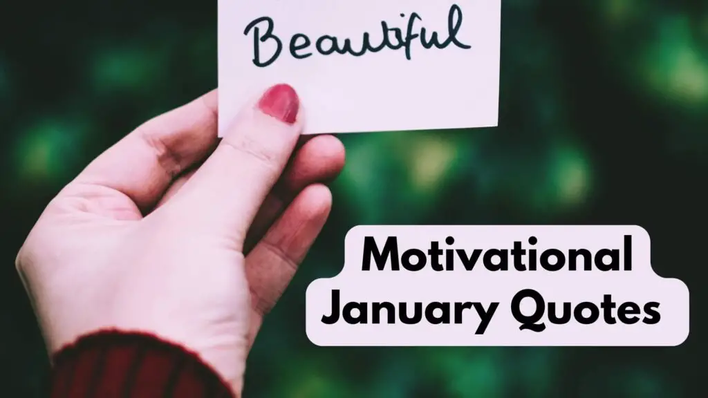 Motivational January Quotes